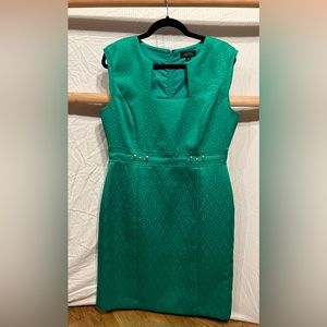 Green Tahari Pencil Dress Vintage Style Size 12